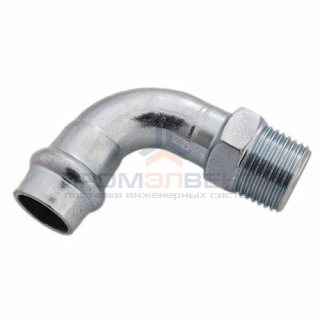 Отвод 90° Conex Banninger PC 4001G - 22 x 3/4" (оцинкованная сталь)