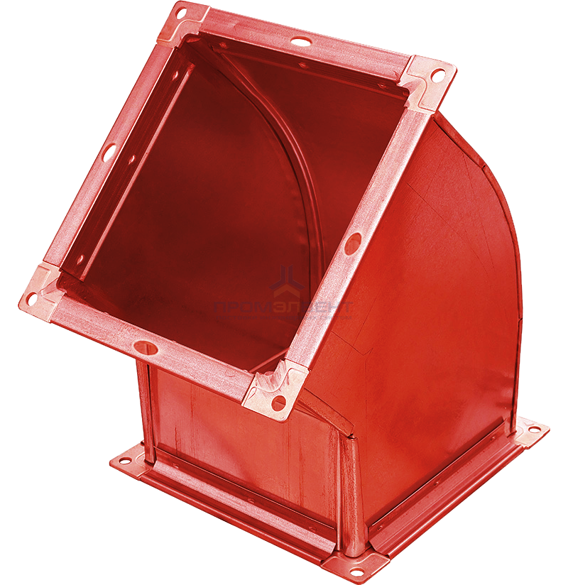 Отвод 45 градусов (сварной прямоугольный)