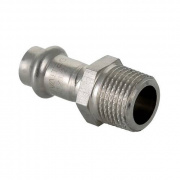 Переход на наружную резьбу VALTEC VTi.901 - 15 x 1/2" (прессовой, для труб из нержавеющей стали)