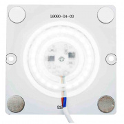 02-20 Плата светодиодная, 220В, 12Вт, IP20, smd2835, 80Лм/Вт, PF>0,9, 6500К, 80*80мм, прямоугольная с линзой, ХБ