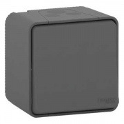 Перекрестный переключатель IP55 накладной монтаж Mureva Styl Schneider Electric Антрацит