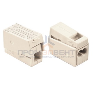 Клеммник WAGO 2+1 (одножил. 1-2,5 мм2 и многожил. 0,5-2,5 мм2) 24-16A Cu [уп. 100шт]