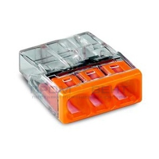 Клеммник WAGO 3 (одножильных) х 0,5-2,5 мм2 24A Cu [уп. 100шт]