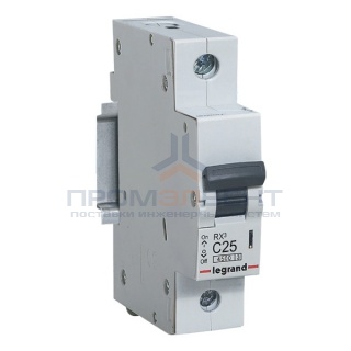 Автоматический выключатель Legrand RX3 1П 25A 4,5кА C (автомат)