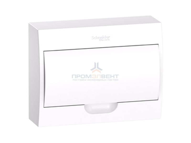 Бокс навесной Schneider Electric Easy9 на 12 модулей с белой дверью с клемниками N+PE
