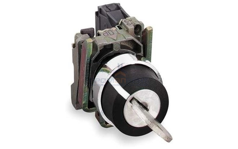 Переключатель Schneider Electric XB4BG21 на 3 положения с возвратом, с ключем